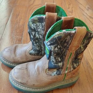 John Deere cowboy work boots boys hunting boots